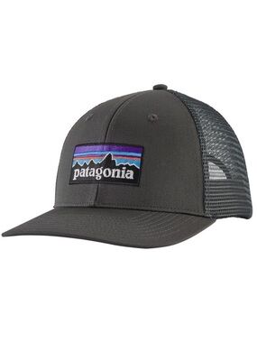 Patagonia P-6 Logo Trucker Hat One Size Fits All Unisex Black